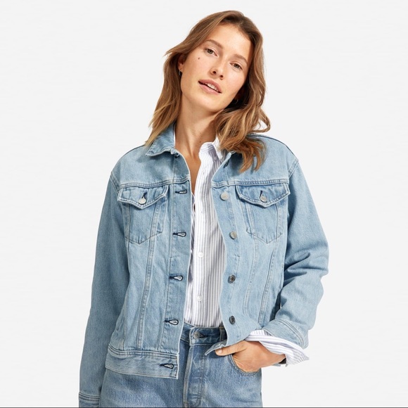light blue wash denim jacket